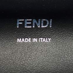 Pre Owned Fendi Beige Leather Large X Lite Peekaboo Top Handle Bag