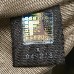 Pre Owned Fendi Beige/Pink Zucchino Canvas Logo Tote