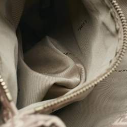 Pre Owned Fendi Beige/Pink Zucchino Canvas Logo Tote