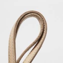 Pre Owned Fendi Beige/Pink Zucchino Canvas Logo Tote