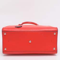 Pre Owned Fendi Orange/Blue Leather Medium 3Jours Tote