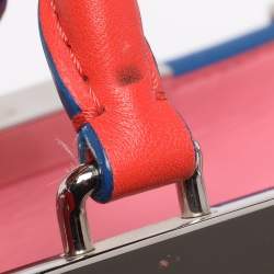 Pre Owned Fendi Orange/Blue Leather Medium 3Jours Tote