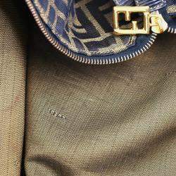 Pre Owned Fendi Brown Zucca Canvas Tote Bag