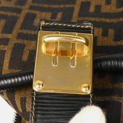 Pre Owned Fendi Brown Zucca Canvas Tote Bag