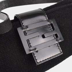 Pre Owned Fendi Black Wool Shoulder Bag