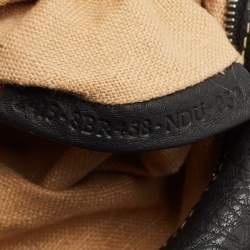 Pre Owned Fendi Black Selleria Leather Large Linda Satchel