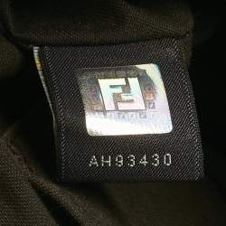 Pre Owned حقيبة فندي سوداء براءات اختراع جلدية B كتف