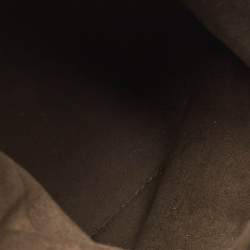 Pre Owned Fendi Brown Leather Mini Mon Tresor Bucket Bag