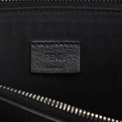 Pre Owned Fendi Black Leather Rainbow Stud Crossbody Bag