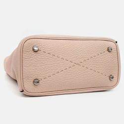 Pre Owned Fendi Pink Leather Selleria Anna Bag