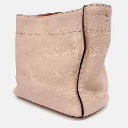 Pre Owned Fendi Pink Leather Selleria Anna Bag