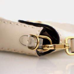 Pre Owned Fendi Roma Selleria Cuoio Calfskin Baguette Bag