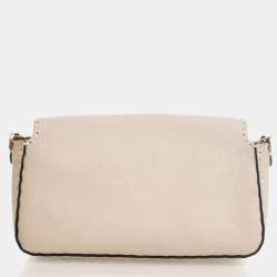 Pre Owned Fendi Roma Selleria Cuoio Calfskin Baguette Bag