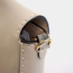 Pre Owned Fendi Roma Selleria Cuoio Calfskin Baguette Bag