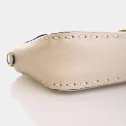 Pre Owned Fendi Roma Selleria Cuoio Calfskin Baguette Bag