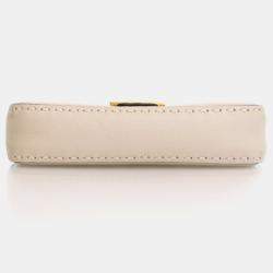 Pre Owned Fendi Roma Selleria Cuoio Calfskin Baguette Bag