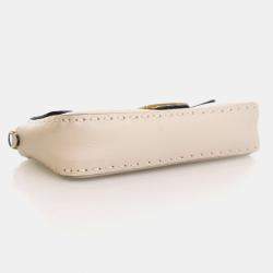 Pre Owned Fendi Roma Selleria Cuoio Calfskin Baguette Bag