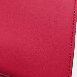 Pre Owned Fendi Peekaboo Small Pink Leather Tote Bag