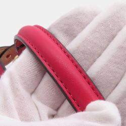 Pre Owned Fendi Peekaboo Small Pink Leather Tote Bag