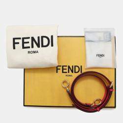 Pre Owned Fendi Peekaboo Small Pink Leather Tote Bag