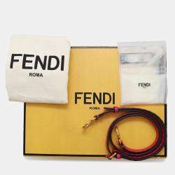 Pre Owned Fendi Selleria Peekaboo 2wayBag Pink Leather Size Mini