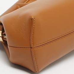 Pre Owned Fendi Brown Leather Small First Shoulder Bag