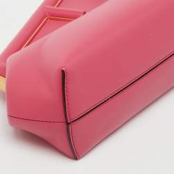 Pre Owned Fendi Pink Leather Fendi First Small Shoulder Bag