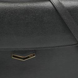 Pre Owned Fendi Black Leather Small Demi Jour Top Handle Bag