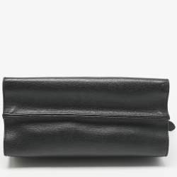 Pre Owned Fendi Black Leather Small Demi Jour Top Handle Bag