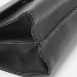 Pre Owned Fendi Black Leather Small Demi Jour Top Handle Bag