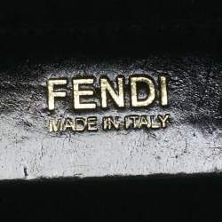 Pre Owned Fendi Black Leather Small Demi Jour Top Handle Bag