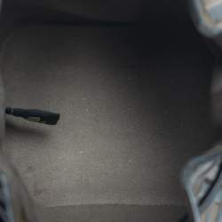 Pre Owned Fendi Brown/Black Zucca Leather Mini Mon Tresor Bucket Bag