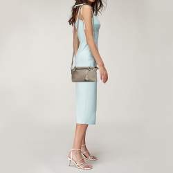 Pre Owned حقيبة كروس فيندي جلد برتقالي ميني باي ذا واي