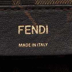 Pre Owned Fendi Tan Leather Small First Clutch