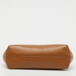 Pre Owned Fendi Tan Leather Small First Clutch