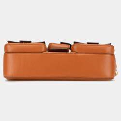 Pre Owned Fendi Baguette Brown Leather Shoulder Bag