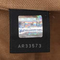 Pre Owned Fendi Beige Selleria Leather Satchel