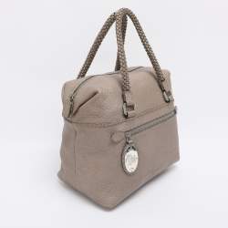 Pre Owned Fendi Beige Selleria Leather Satchel