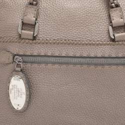 Pre Owned Fendi Beige Selleria Leather Satchel