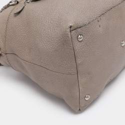 Pre Owned Fendi Beige Selleria Leather Satchel