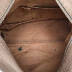 Pre Owned Fendi Beige Selleria Leather Satchel