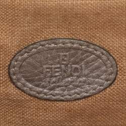 Pre Owned Fendi Beige Selleria Leather Satchel