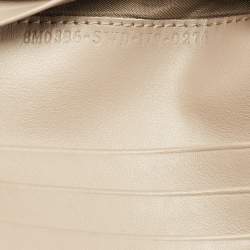 Pre Owned Fendi Black Leather Accordion Flap Bifold Wallet