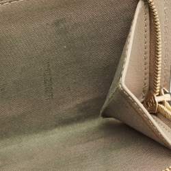 Pre Owned Fendi Black Leather Accordion Flap Bifold Wallet