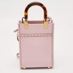 Pre Owned Fendi Light Purple Leather Mini Sunshine Crossbody Bag