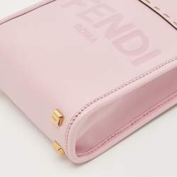Pre Owned Fendi Light Purple Leather Mini Sunshine Crossbody Bag