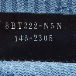 Pre Owned Fendi Blue/White Leather Mini Demi Jour Top Handle Bag