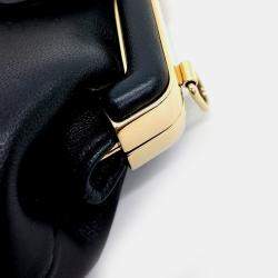 Pre Owned Fendi Nano First Black Leather Crossbody Bag