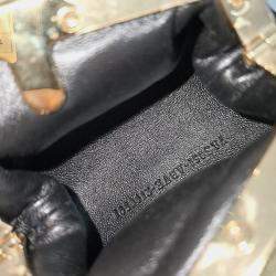 Pre Owned Fendi Nano First Black Leather Crossbody Bag