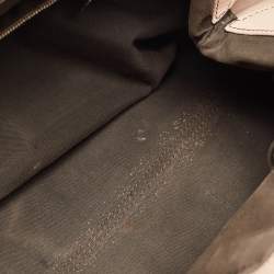 Pre Owned Fendi Rose Poudre Leather Doctor B Hobo